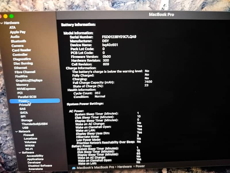 MacBook Pro 2019 Intel i7 16/512 4gb gpu 8