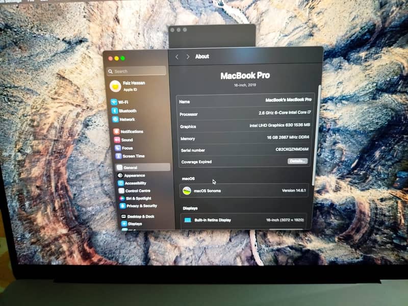 MacBook Pro 2019 Intel i7 16/512 4gb gpu 12