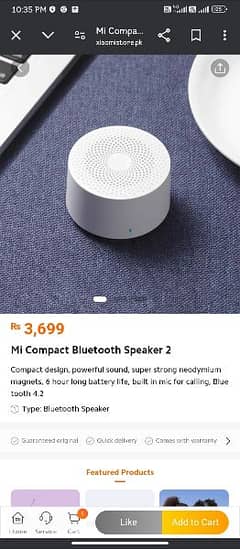 ORIGINAL MI BT SPEAKER COCA COLA PAKISTAN MIBT2