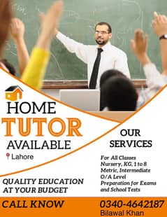 Home Tutor Available