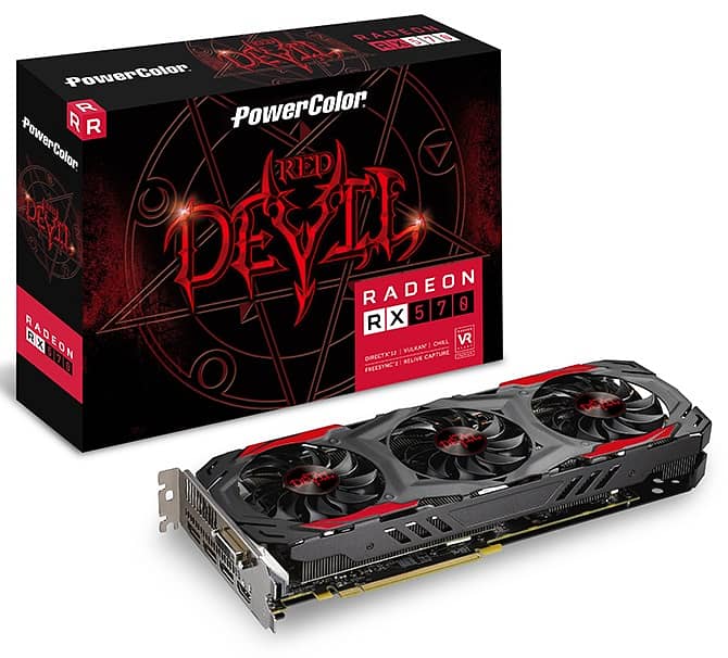 Amd RX 570 4GB . RED DEVIL Triple Fan 0