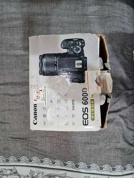 canon 600d EF-S 18-55 lens ( with all accessories included ) 10