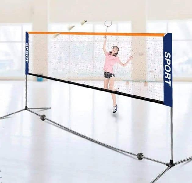 net and stand for volleyball and badminton 0