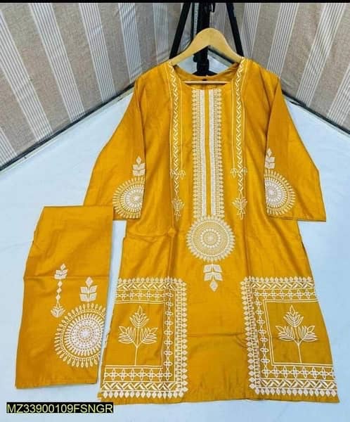 BEAUTIFUL DRESSES AVAILABLE LINEN  DHANAK 2pcs 15