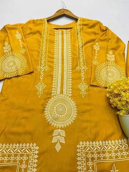 BEAUTIFUL DRESSES AVAILABLE LINEN  DHANAK 2pcs 16