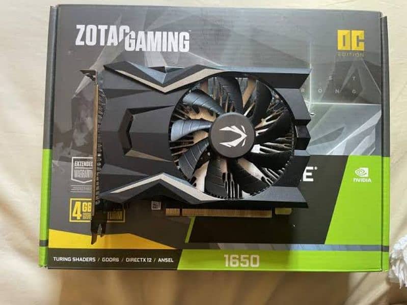 GTX 1650 GDDR6 ZOTAC OC Graphic card 0