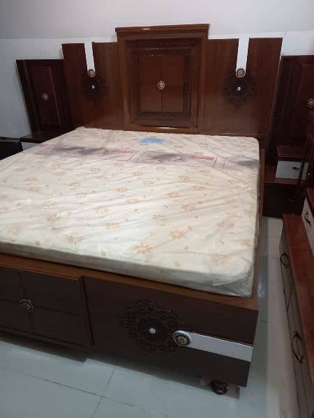 bedroom set  4 piece new with mattress urgent sale 14