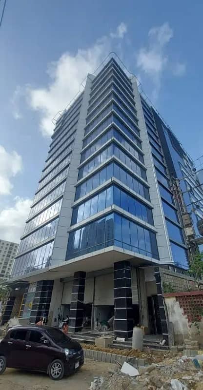 Roshan Trade Center Brand New Luxury Office For Sale 843 Square Feet Ideal Floor At Prime Location Of Shaheed E Millat Road 24 7 Operating Building 0