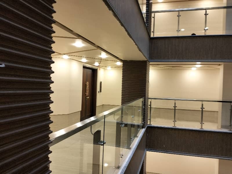 Roshan Trade Center Brand New Luxury Office For Sale 843 Square Feet Ideal Floor At Prime Location Of Shaheed E Millat Road 24 7 Operating Building 13