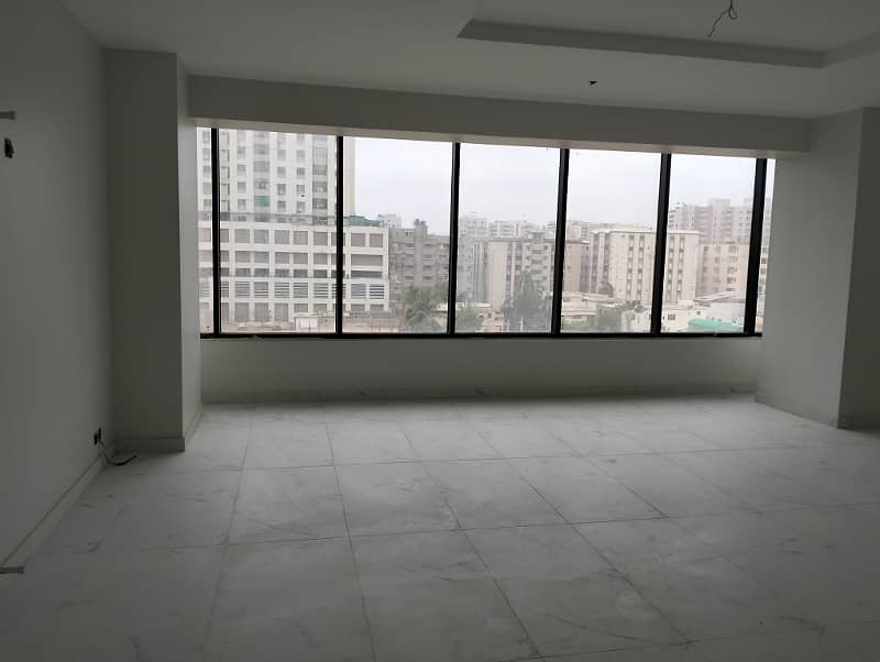 Roshan Trade Center Brand New and Leased Office For Sale 1560 Square Feet With All Modern Facilities At Prime Location of shaheed e Millat road Front Road Facing Office 14