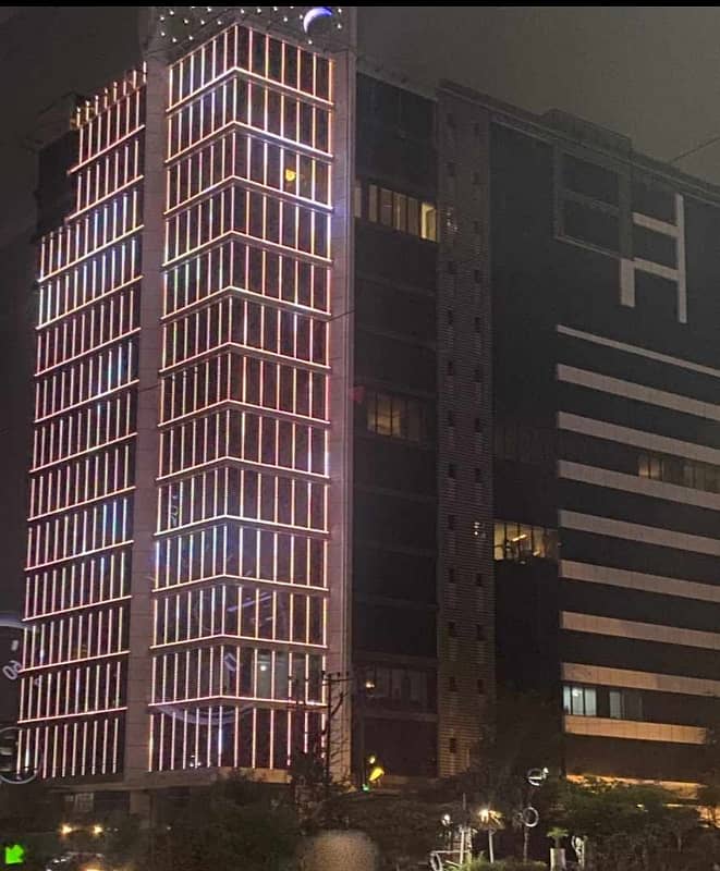 Roshan Trade Center Brand New and Leased Office For Sale 1560 Square Feet With All Modern Facilities At Prime Location of shaheed e Millat road Front Road Facing Office 15