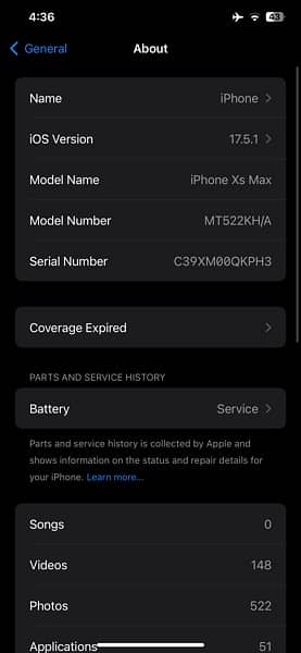 Iphone xsmax non pta 6