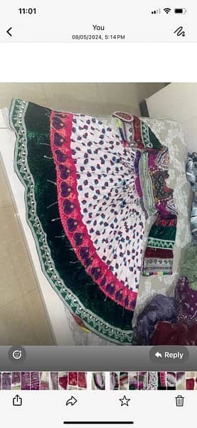 Afghani dress with original silver coins 0