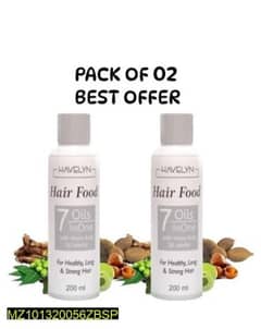 2 Pcs hair food oil