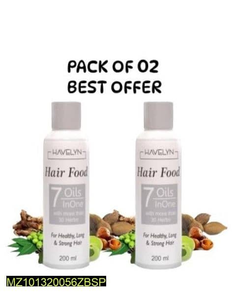 2 Pcs hair food oil 0