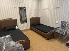 Vip BOYS Hostel in Johar Town Lahore bed seat sharing furnished  room