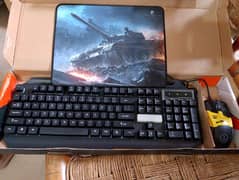 keyboard,mouse and mouse pad combo