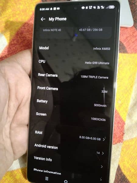 infinix note 40 8/256 4