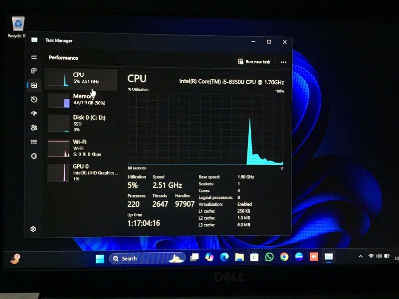 Dell i5 8gen Latitude 7390 3