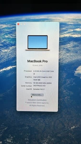 Macbook pro 15inch 2019 core i9 ex iphone 8