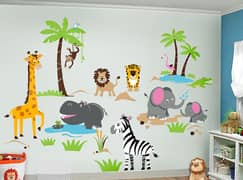 Kids Bed's wall painting art decor ideas for you