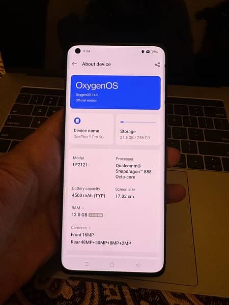 oneplus 9 pro 12/256 1
