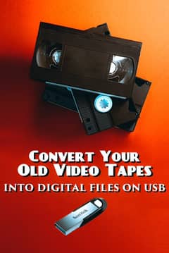 Convert VHS Video Tapes to digital USB