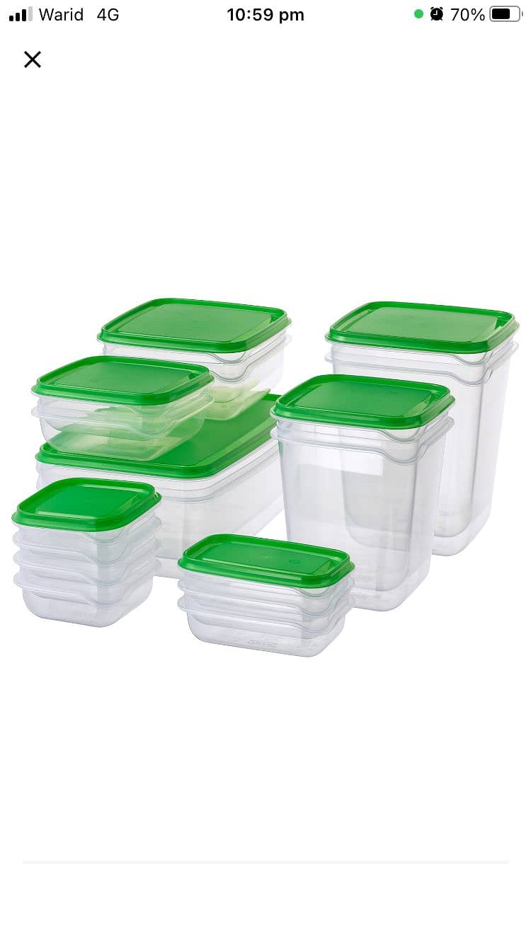 Ikea food container slightly damage large 2 boxes but not issue in pac 4