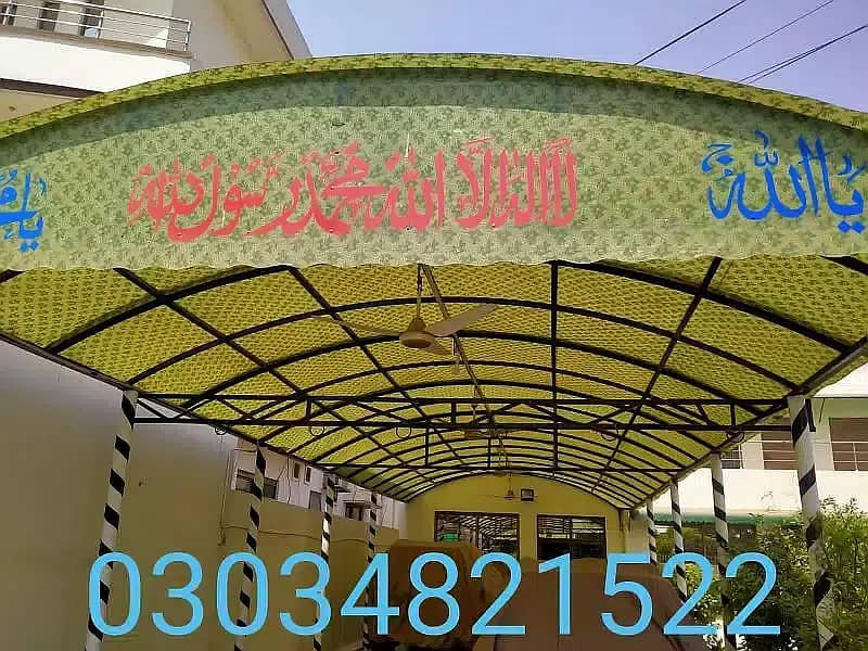 Fiber glass canopy or gazebo/fiber shades / fiber works , car parking 1