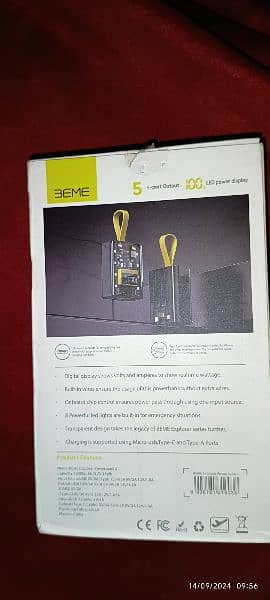 BEME Explorer PowerBank 2 22.5W 10000mAh with iPhone 15 Supported Chip 7