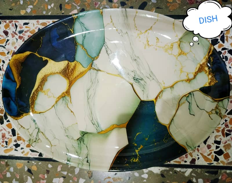 MARBLE STYLE DINNER SET No 2 4