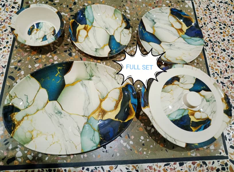 MARBLE STYLE DINNER SET No 2 5