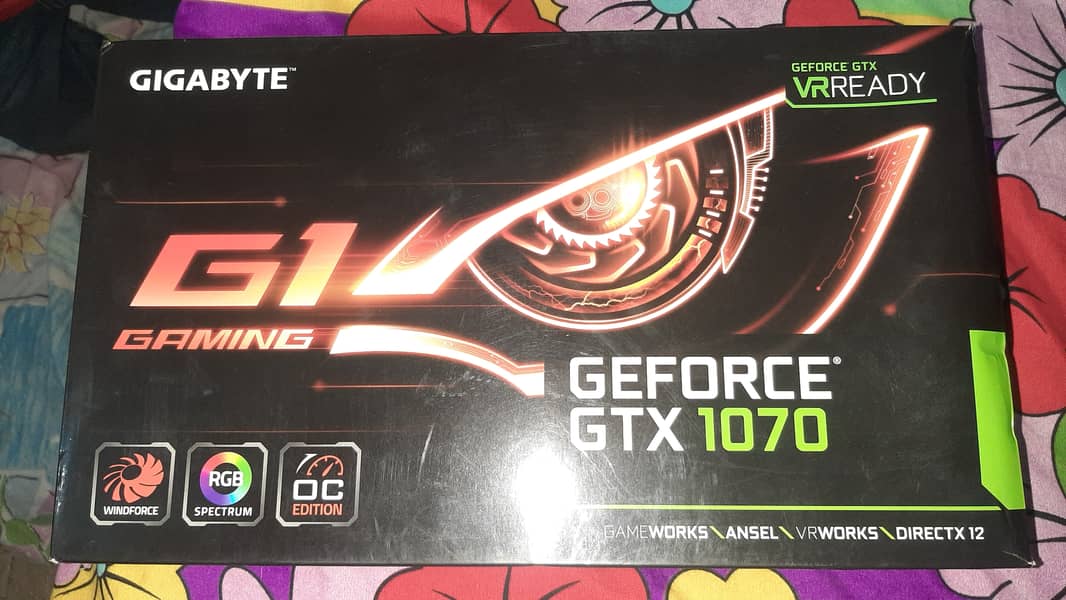 Gigabyte GTX 1070 G1 Gaming Card 5