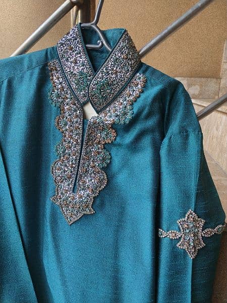 Sherwani and Mehndi suit 2