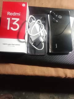 Redmi 13 8/128 gb complete box urgent sale connect OLX call me