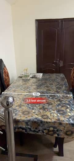 Dinning Table with 6 chairs (Customized)