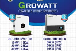 Growatt Inverters hybrid and on grid invertees