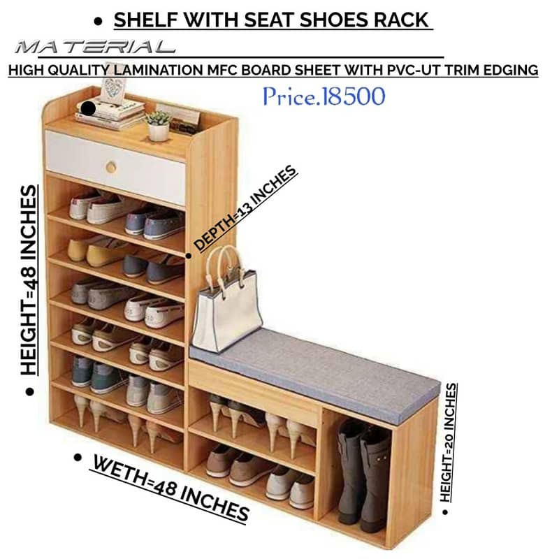 Shoe Rack / Wooden Shoe Rack / shoes racks / space saving shoes rack 6