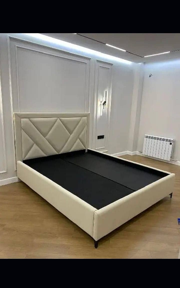 double bed / poshish Bed / velvet bed / side table / dressing table 19