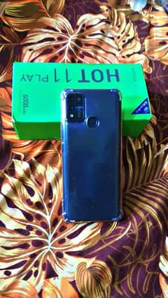 Infinix Hot 11 play 4/64 dual sim. PTA aproved. With original box.