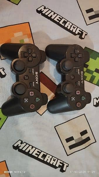 set of 2 PS3 DualShock 3 controller 2