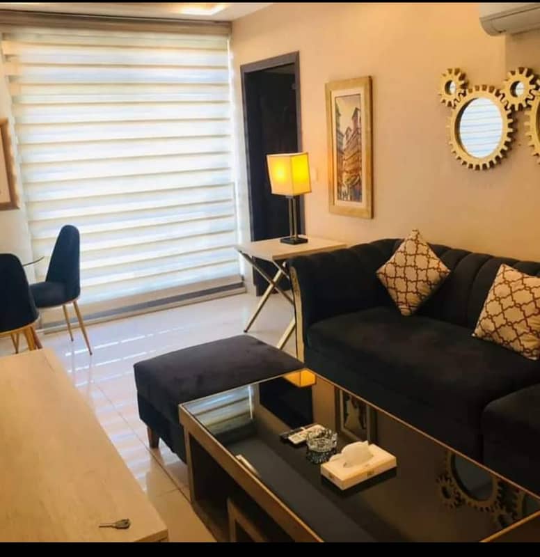 1 Bedroom VIP Full furnish flat per day available in Bahria town Lahore 2