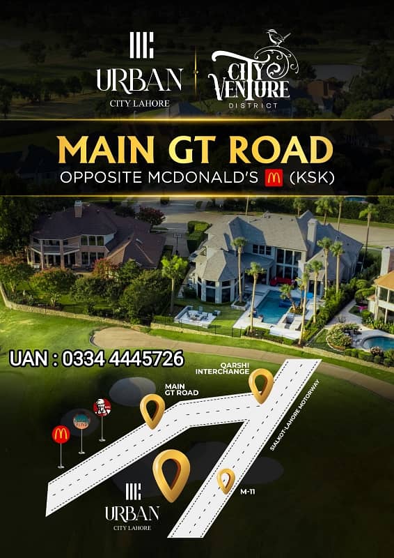 1 KANAL GOLF VIEW RESIDENCES - URBAN CITY LAHORE 0