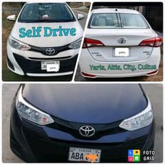 Car Rental/ Self drive/ Yaris/Cultus/Altis