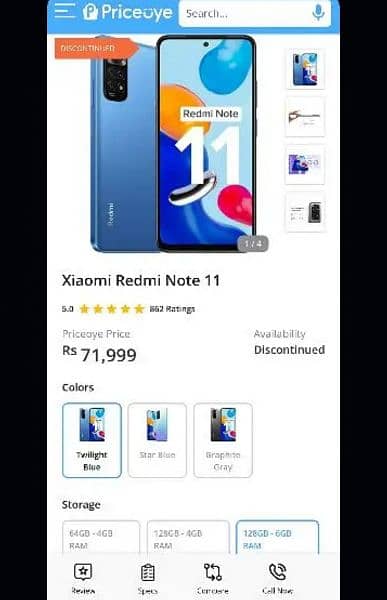 redmi note 11.10/10 condition 6/128 3