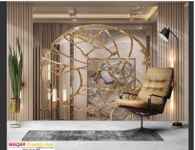 Stylish Wall Art, 3D Flex Canvas Wallpaper 4