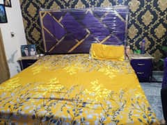 king size bed set 1 week used