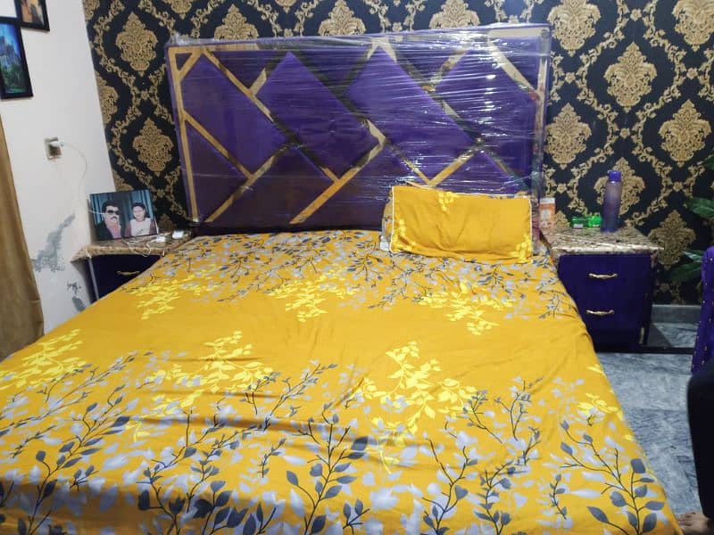 king size bed set 1 week used 0