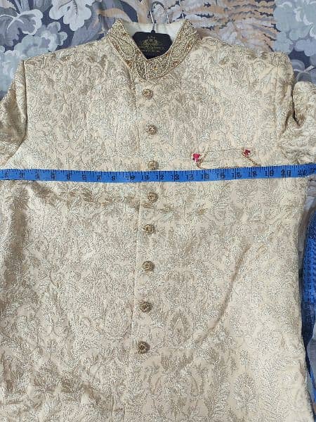 shirwani with shoes and turban at reasonable price just like a new 2