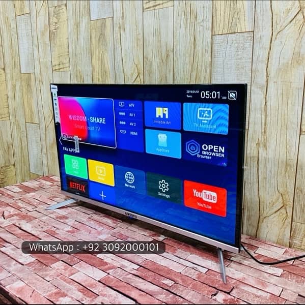 Malysian 32" Smart Led Tv New Model |  Boderless Wegaflex Series 3